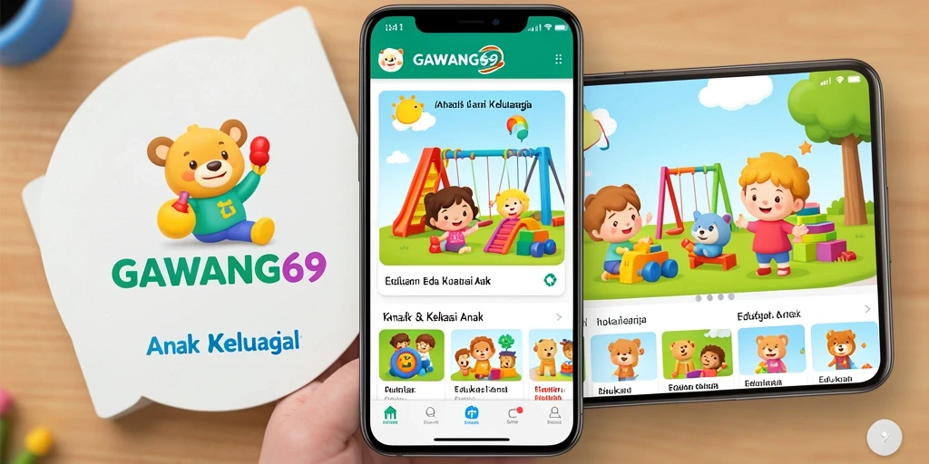 Antarmuka GAWANG69 yang interaktif dan edukatif untuk anak-anak.