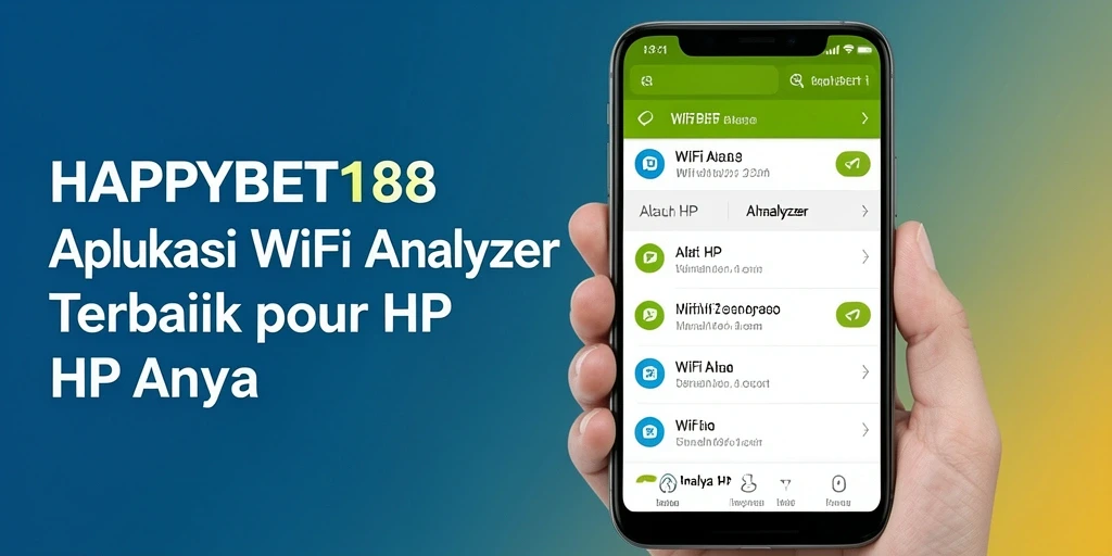 Tampilan antarmuka aplikasi HAPPYBET188 untuk analisis WiFi.