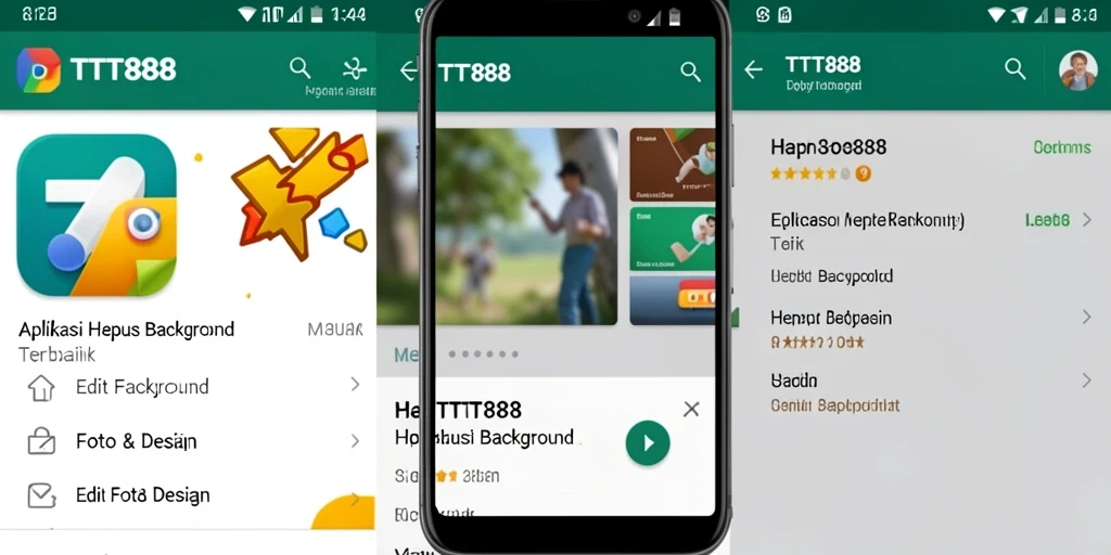 Antarmuka dan fungsi utama TTT888 untuk menghapus latar belakang.