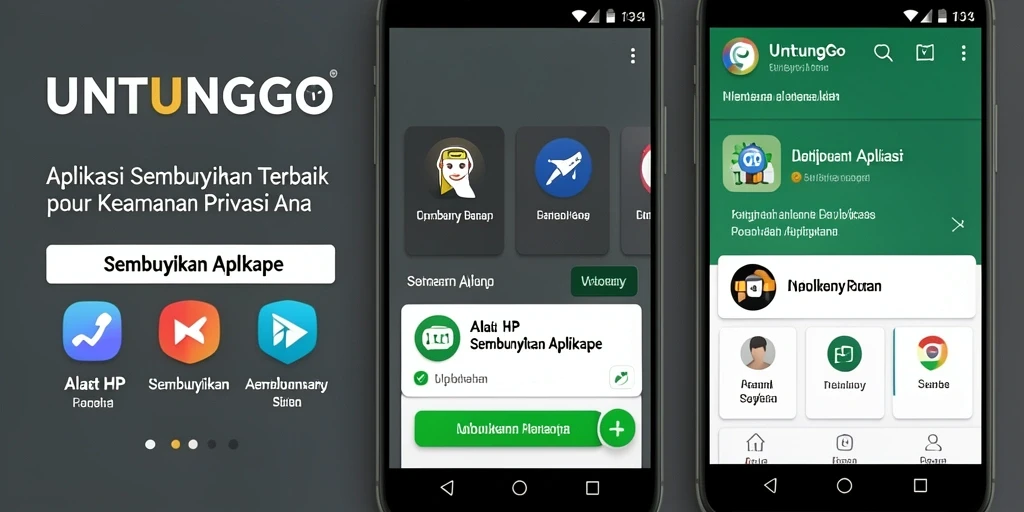 Tampilan antarmuka UNTUNGGO yang menawan dan fungsional.