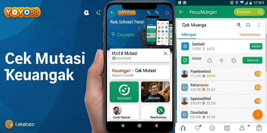 Antarmuka intuitif aplikasi Cek Mutasi YOYO88.
